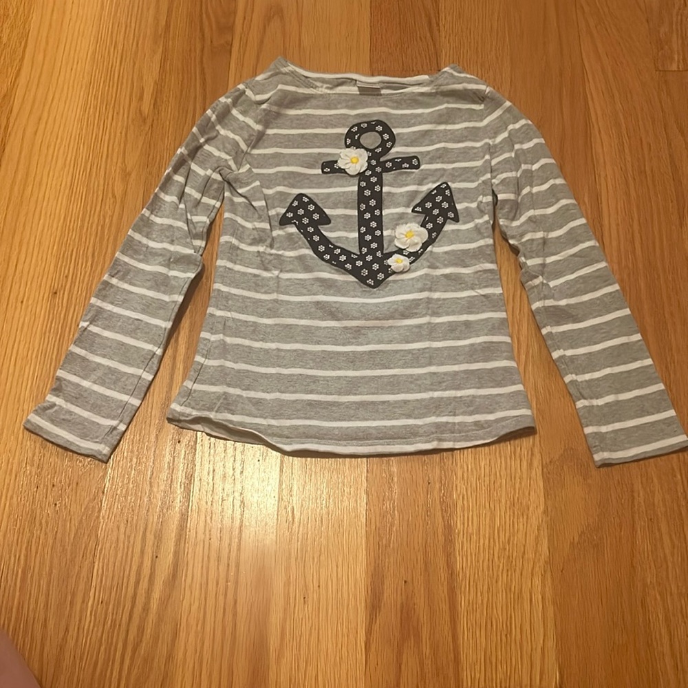 Gymboree anchor long sleeve, size kids 8